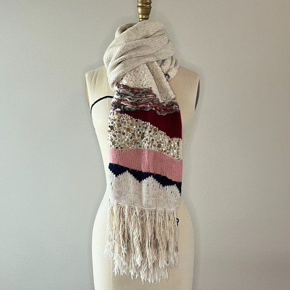 Anthropologie Accessories - Anthropologie Embellished Blanket Scarf